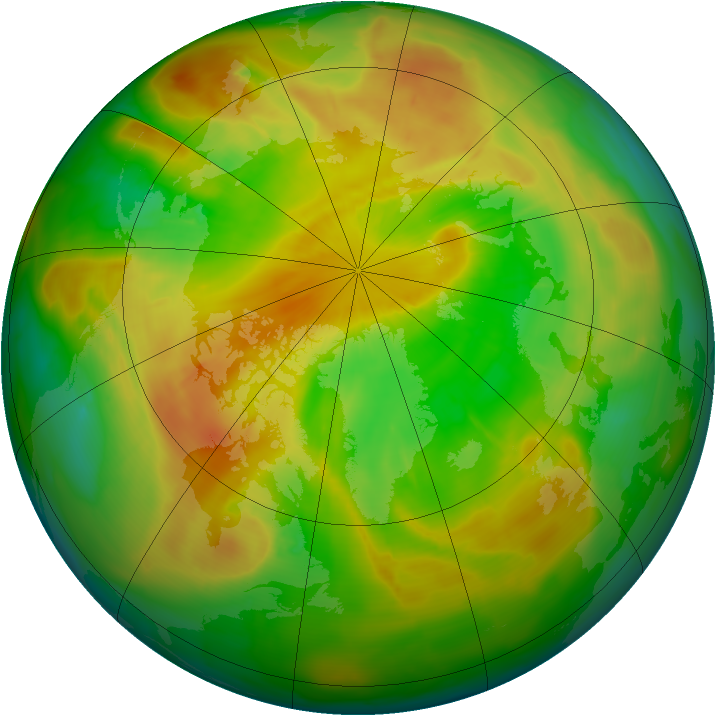 Arctic ozone map for 17 May 2009